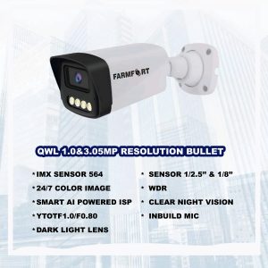 QWL 1.0 & 3.05MP Resolution Bullet Camera